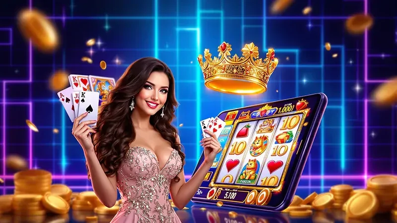 Tampilan tema reel dan permainan digital
