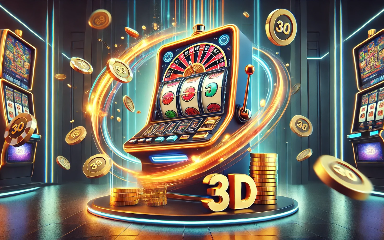 Tampilan reel slot video dengan karakter dan efek bonus