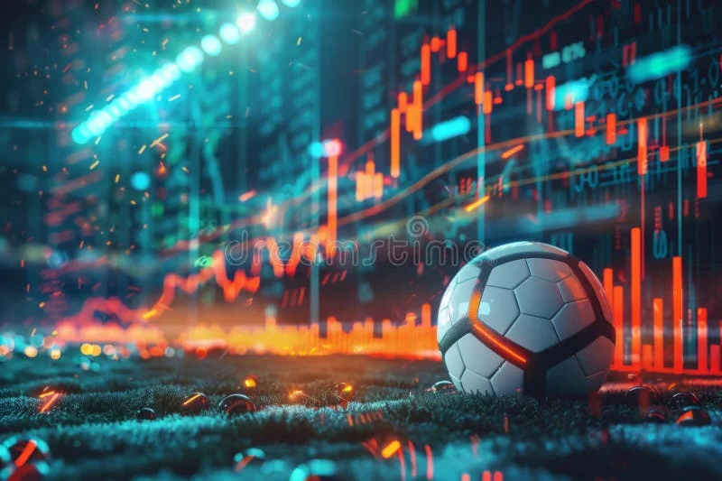 Aksi pemain sepak bola dalam pertandingan olahraga